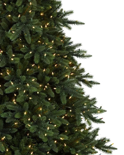 Árvore de Natal California Baby Redwood com Galhos Articulados, Suporte Metálico e Micro LEDs Embutidos