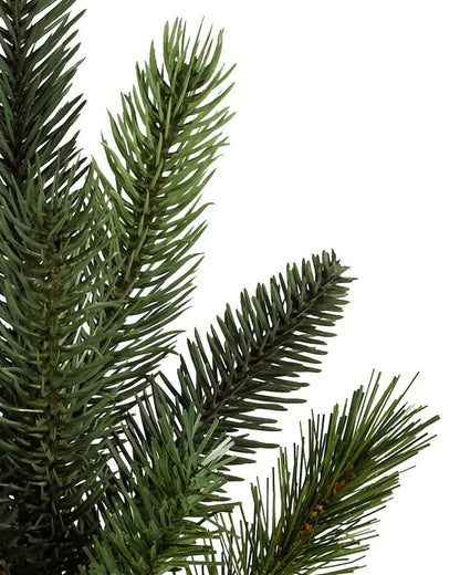 Árvore de Natal California Baby Redwood com Galhos Articulados, Suporte Metálico e Micro LEDs Embutidos
