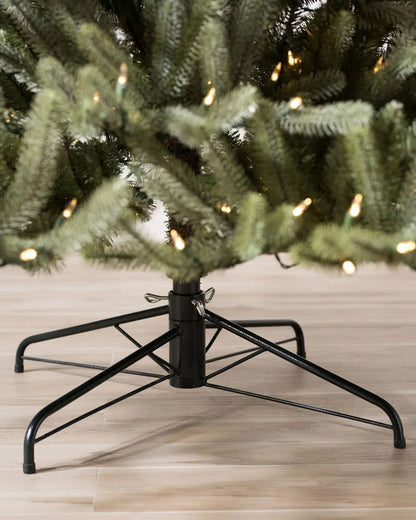 Árvore de Natal Sanibel Spruce com Galhos Articulados, Suporte Metálico e Micro LEDs Embutidos