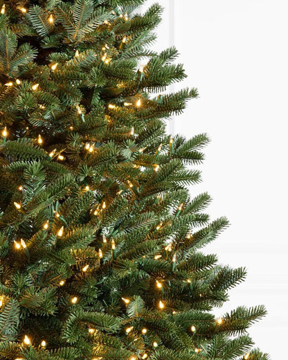 Árvore de Natal Verde Premium com Galhos Articulados, Suporte Metálico com Rodinhas e Micro LEDs Embutidos