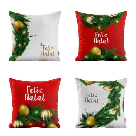 Kit 4 Almofadas Natalinas